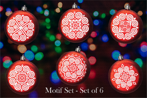 Motif Ornaments - Set of 6