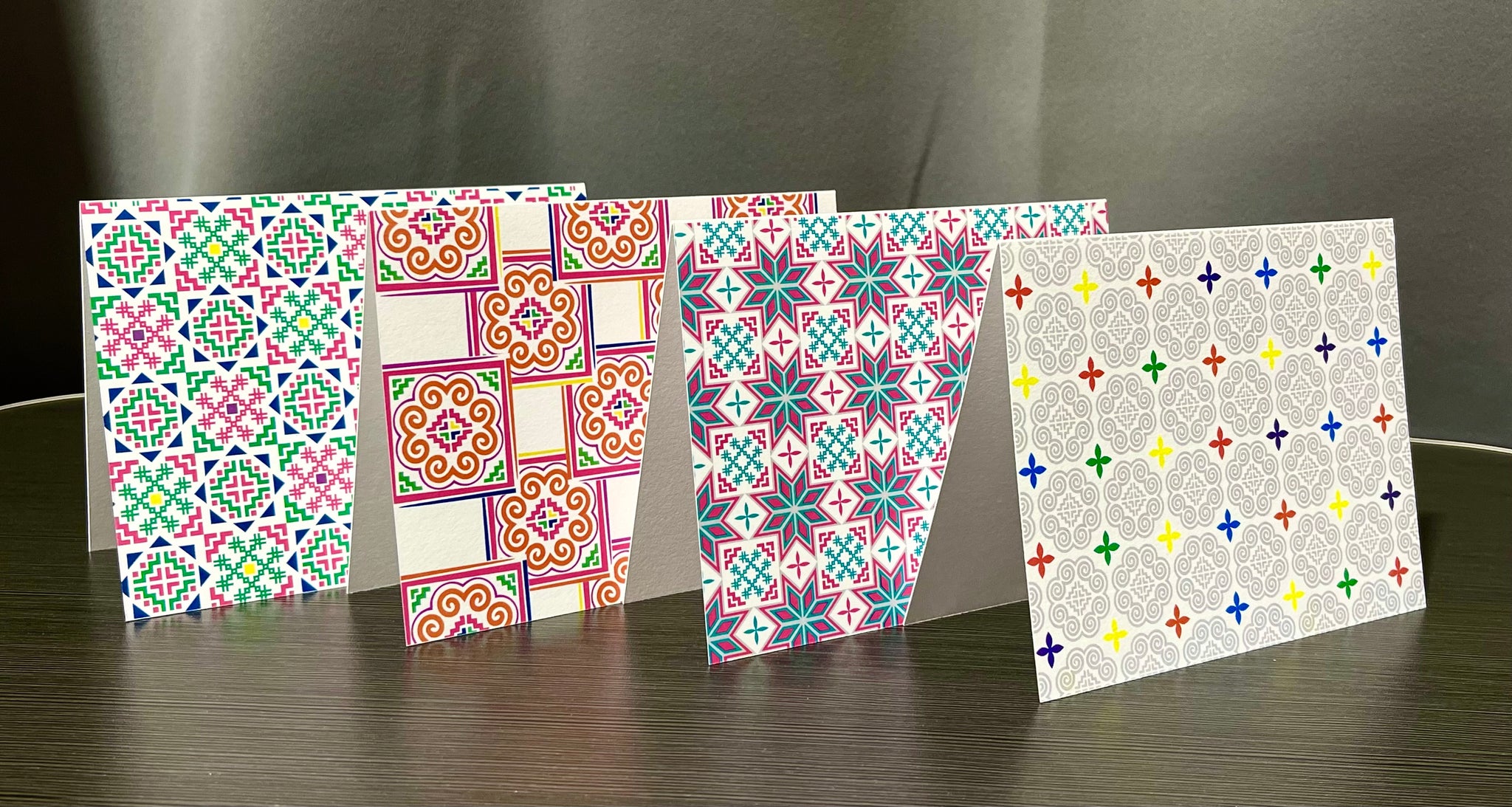 Hmong Inspired Blank Note Cards Set 2